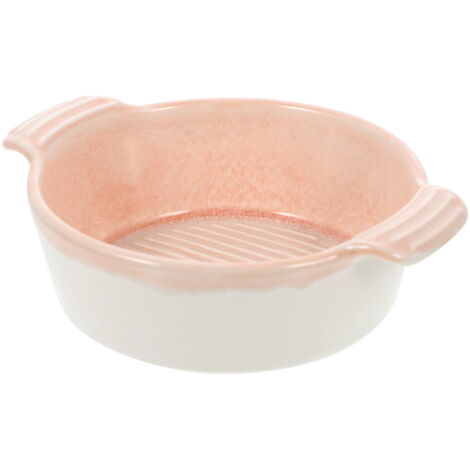 Plat De Cuisson En Céramique Rose - Four, Lasagnes, Rôtis, Antiadhésif, Poignées Pratiques - Facile à Nettoyer, Sain Et Durable
