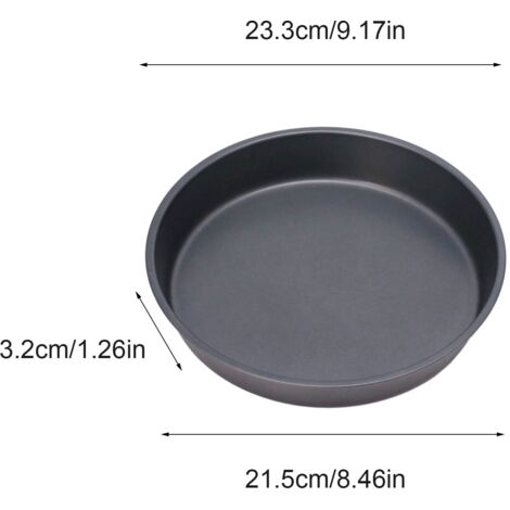 Lot De 6 Plaques à Pizza Rondes En Acier Inoxydable 20 Cm - Antiadhésives, Saines & Faciles à Nettoyer