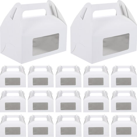 Boîtes à Pâtisserie Wilton Show Off Avec Fenêtre – Lot De 3, Blanches, 20x20x10 Cm