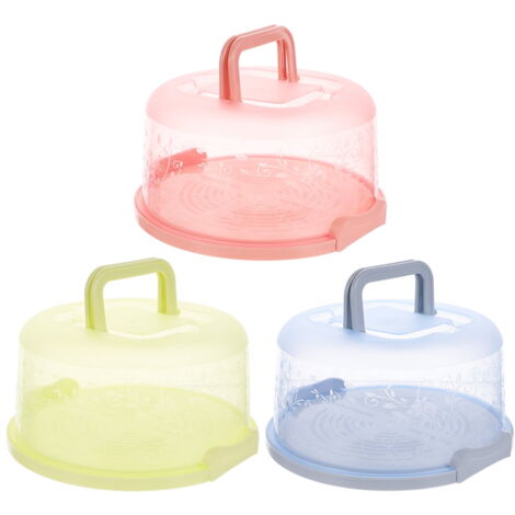 Porte-gâteau Transparent Réutilisable Avec Poignée - Boîte à Muffins Et Desserts - Idéal Fête, Mariage, Transport
