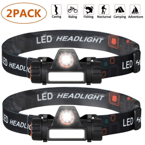 Phares LED Rechargeables 10LED - Double Source Lumineuse - Étanches IP65 - Lot De ?