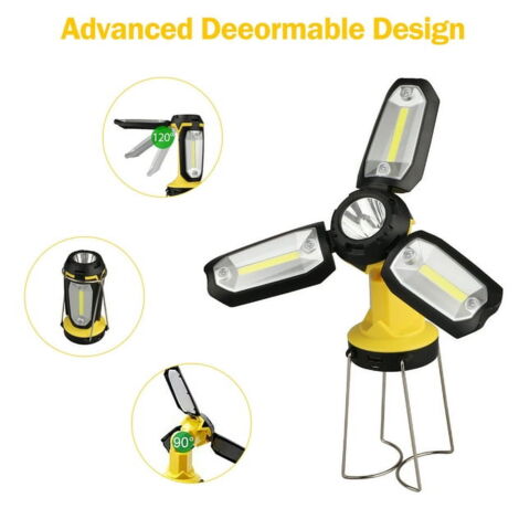Lanterne LED Camping Luminuxe 1000LM - Ultra Lumineuse, 4 Modes, étanche