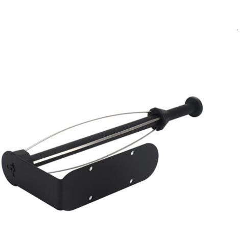 Porte-rouleau D'essuie-tout Debout VonBueren - Noir, Acier Inoxydable, 32x15 Cm, Pour Plan De Travail Distributeur Sopalin