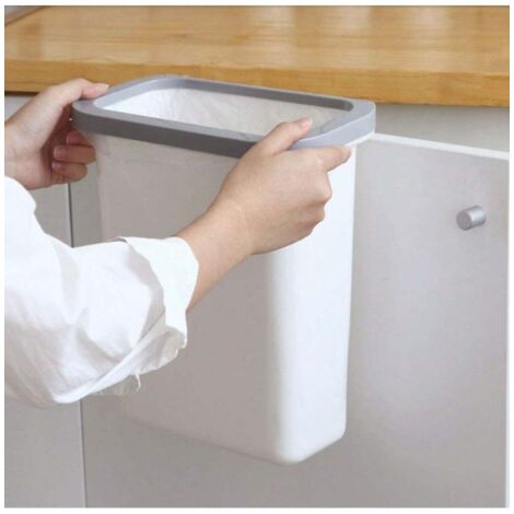 Poubelle Plissée Créative IUNSER - Seau De Rangement Salon Chambre Bureau - Blanc