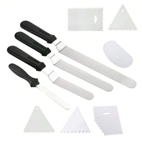 Lot de 5 douilles de glaçage en acier inoxydable pour décoration de cupcakes, biscuits, crème (1 m, 2 A, 2D, 6B, 234