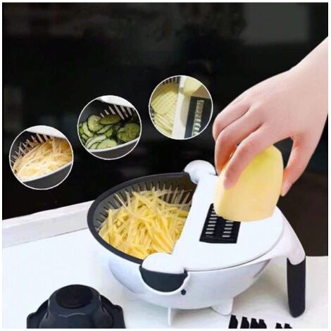 Trancheur de pommes de terre, carottes et concombres, râpe multifonctionnelle avec passoire, panier à légumes de lavage de cuisine, 1 ensemble acheter à prix bas - livraison gratuite, avis réels avec des