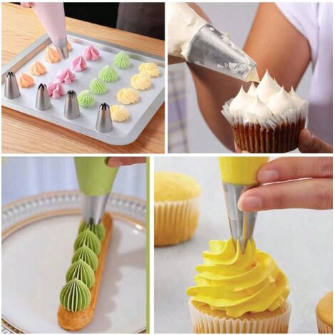 Douille cannelée ScrapCooking® - Inox - Douilles - Poches à Douilles - Décorations de gâteaux - Pâtisserie