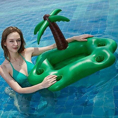 Bouée Piscine Adulte Hamac Avec Lumières LED Et Porte-gobelets - Dimensions 120x120 Cm, Capacité ~300 Lb, En PVC Renforcé - 5