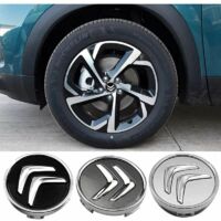 4 Cache-Moyeux Citroën 55mm Avec Logo - Enjoliveurs Centraux De Roue