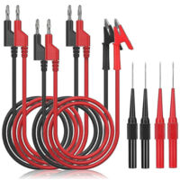 5 Pcs Pince Crocodile Fils De Test, 1 Cordon Ultietre Banane Avec 10