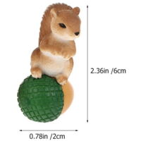 Figurines Écureuils Miniatures - Lot De 8 Pièces - Décoration Jardin, Micro Paysage, Terrarium & Gâteau - 7