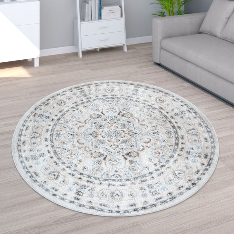 Tapis salon 120x170 cm Rectangulaire UNI CHINÉ 100% BIO Beige