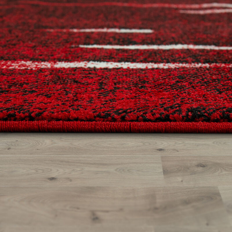Tapis De Salon À Poils Ras Design Carreaux Coloré Carré Multicolore Coloré [160x230 cm