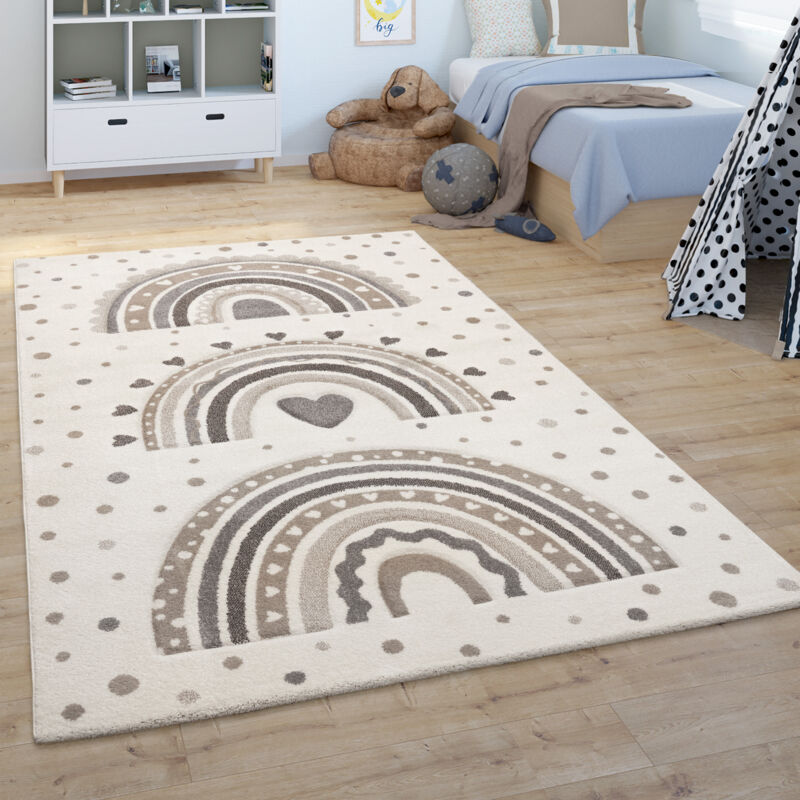 Tapis Enfant 100x200 Cm Motif Animaux - Antidérapant, Doux, Facile à Nettoyer - Pour Chambre Bébé Fille Ou Garçon
