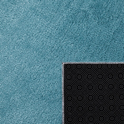 Paco Home Tapis Salle De Bain Tapis De Bain Tapis De Douche Tapis Shaggy Antidérapant Moelleux Lavable Design Monochrome, Dimension:80x150 Cm, Couleur:Gris