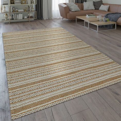 Tapis De Salon Moderne Beige Marron Vagues Fin Dream 200x300 - Tapis salon  et chambre BUT