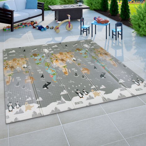 Paco Home Tapis Rond Chambre Enfant Tapis De Jeux Tapis Bébé Motif Lune Blanc Cassé Blanc 150 cm Rund (de