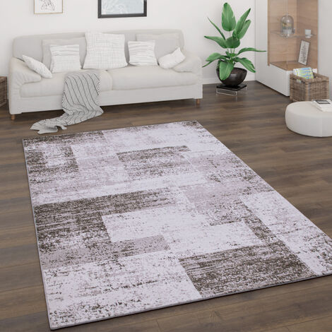 Tapis blanc motif line art 160 x 230 cm ARTISTE - Miliboo