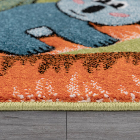 Paco Home Tapis Pour Enfant Jungle Animaux Vert 120x170 cm