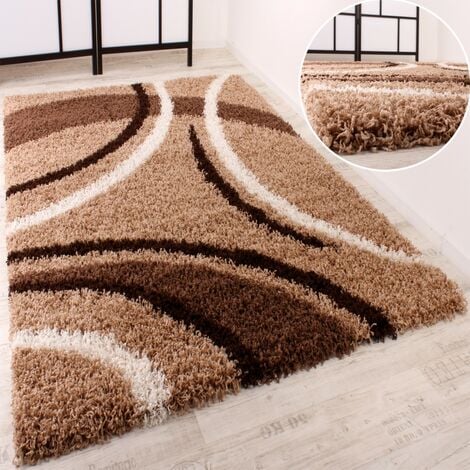 the carpet Relax Tapis Moderne Moelleux à Poils Courts, Dessous  antidérapant, Lavable à 30 degrés, Super Doux, Aspect Fourrure, crème, 200  x 200 cm