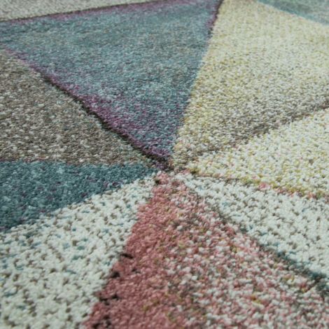 Hoogpolig tapijt - scandinavisch - zilverkleurig - 160x230 cm - LIMA