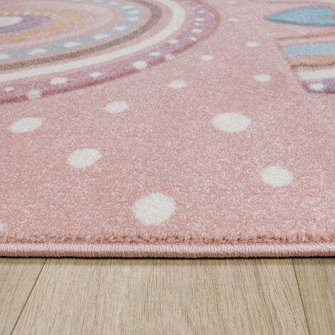 Tapis Enfant Paco Home 140x200cm - Motif Rues Et Marelle - Pour Chambre Et Jeu