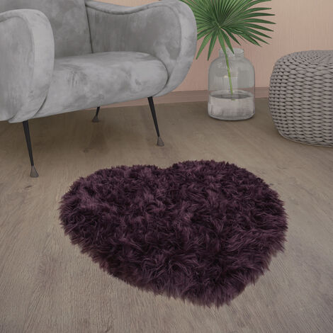 Paco Home Tapis Salon Poils Longs Fausse Fourrure Shaggy Blanc 200x290 Cm - Ultra Moelleux