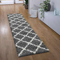 Tapis Poils Longs Shaggy 60x100 Cm - Anthracite - Polypropylène Doux Et Résistant - Pour Salon, Chambre - 9