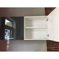Grey High Gloss Kitchen 7 Units Cabinets Set Acrylic Legs Soft Close 240cm LUXE