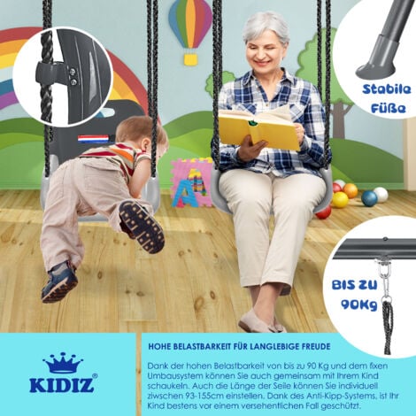 KIDIZ® Babyschaukel mit Gestell 3in1 Indoor & Outdoor Kinderschaukel