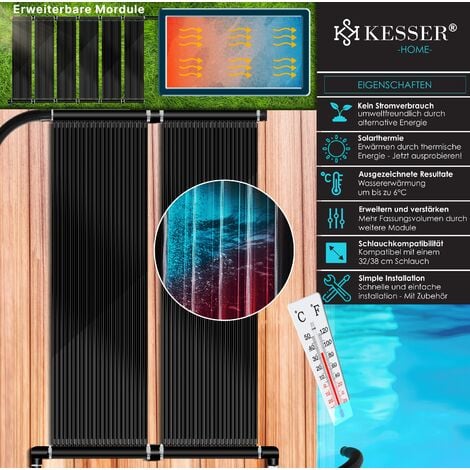 EPDM Solarmatte 300cm x 66cm Solar kollektor Solarheizung Poolheizung für Pool 