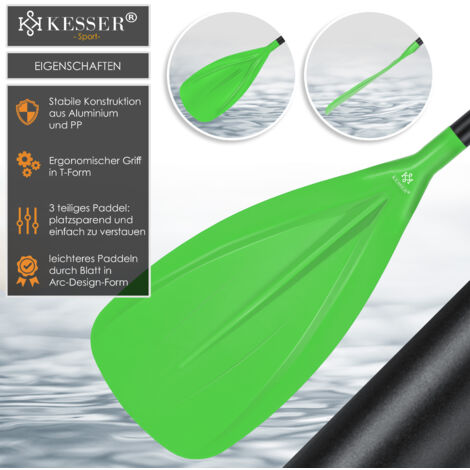 KESSER® Paddle Doppelpaddel - 4-teilig für Kanu Kayak SUP Stand-Up Paddling Board Stechpaddel