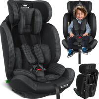 KIDIZ® Autokindersitz Kindersitz Kinderautositz Autositz Sitzschale 9 kg - 36 kg 1-12 Jahre Gruppe 1/2 / 3 universal zugelassen nach ECE R129/03 Schwarz