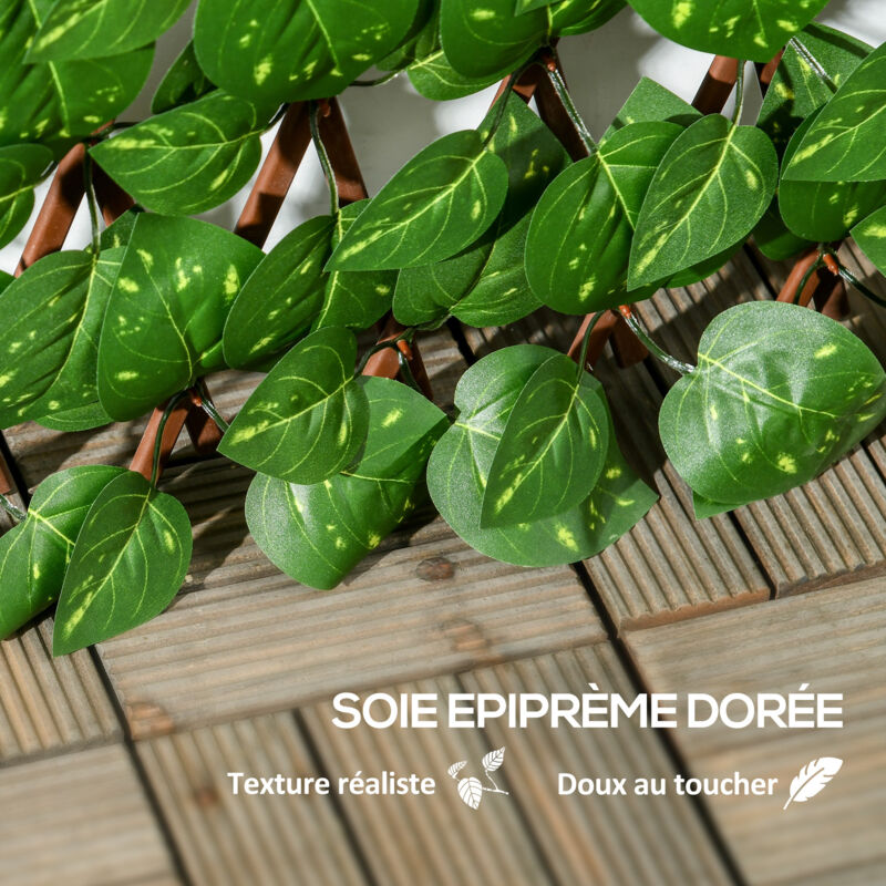 Clôture De Plante De Jardin Artificielle Rétractable | Treillis Extensible | Contre Les UV