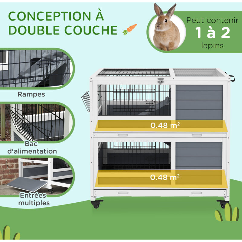 Lapin à roulettes en bois - Nature et Découvertes