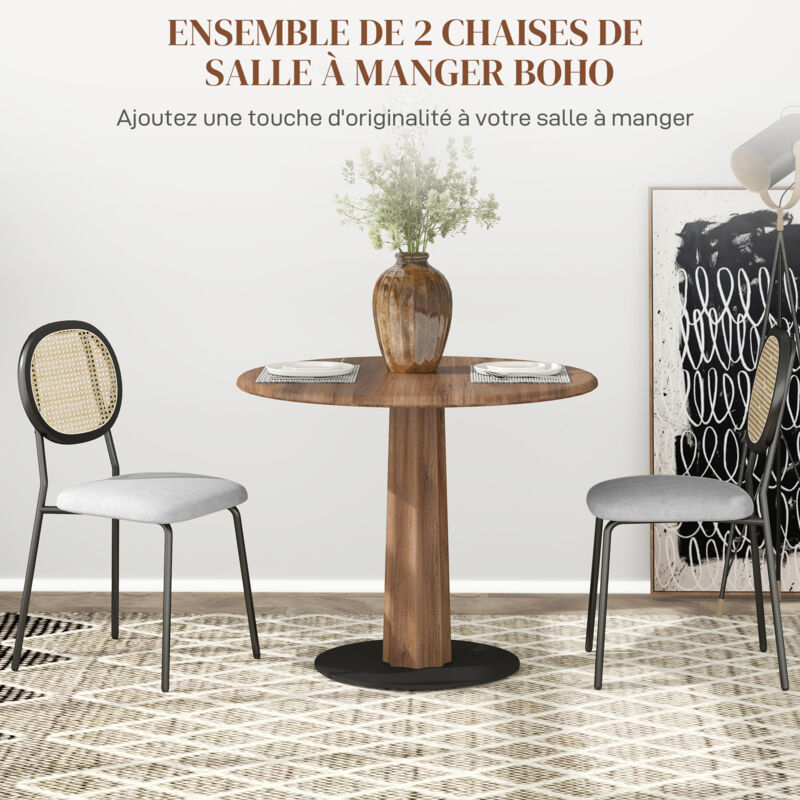 Lot De 6 Coussins De Chaise Outsunny - 42x42 Cm, Attaches, Blanc Crème, Intérieur/extérieur