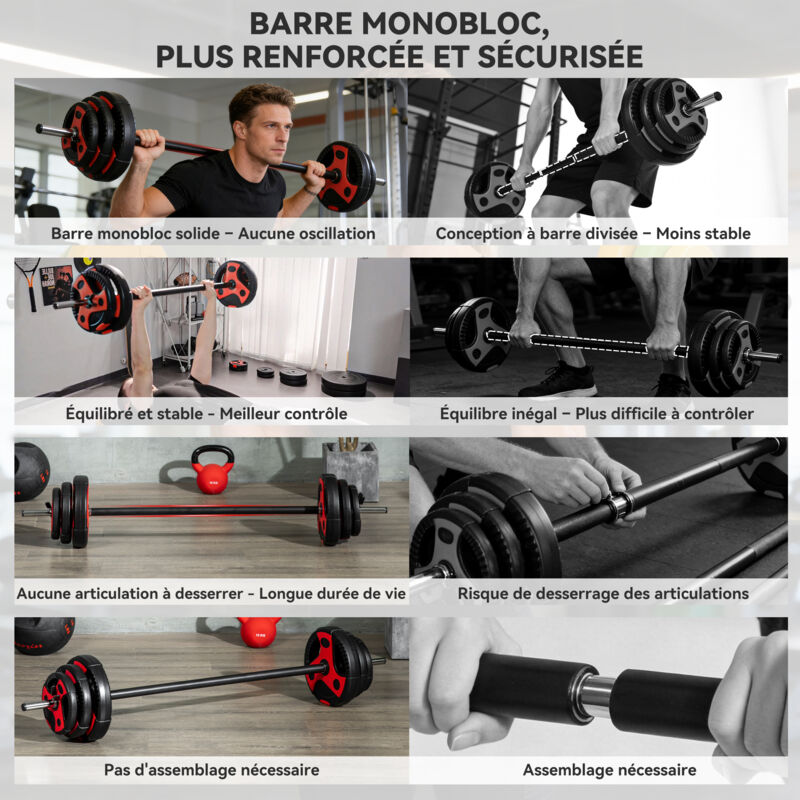 Swisshandel24 Haltère 3 en 1, haltère à boule de 10 kg avec poignée, Dumbbell, haltère multifonctionnel ménageant Swisshandel24 Haltère 3 en 1, haltère à boule de 10 kg avec poignée, Dumbbell, haltère multifonctionnel ménageant