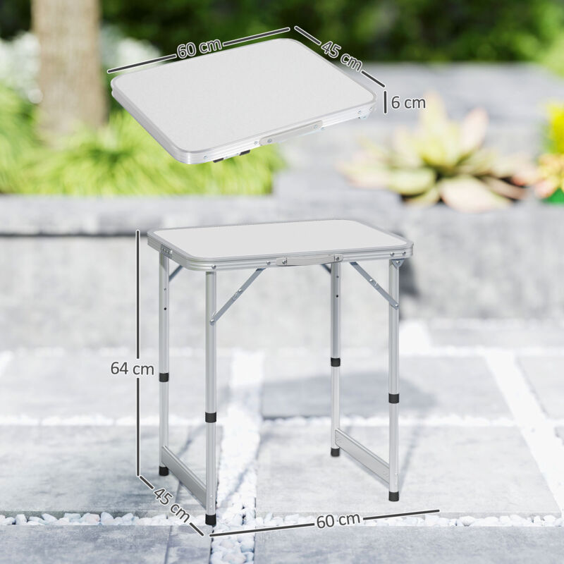 Mini Table De Camping Odoland – Réglable 42-60 Cm, Pour 2 Personnes, 2,2 Kg, Rangement Inclus