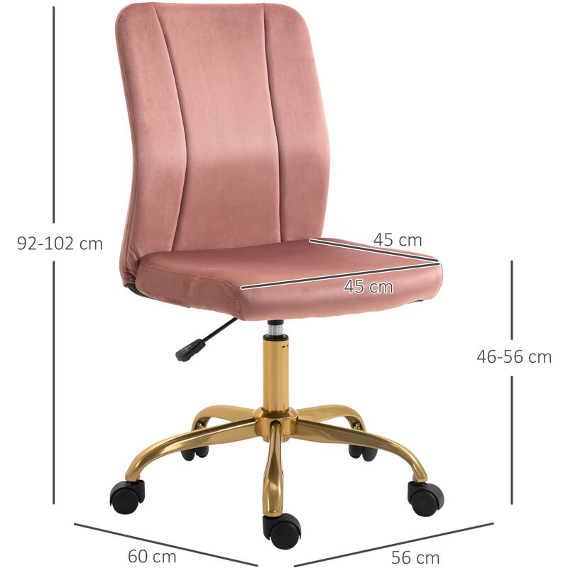 VINSETTO Chaise de bureau assise haute réglable dim. 59L x 60l x