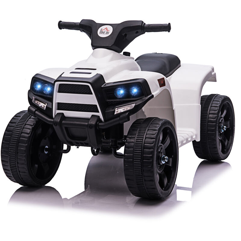 HOMCOM Quad Buggy électrique Enfant 12 V 3 Km/h Max. Effets Lumineux Selle  pour Enfant 3-5 Ans métal PP Noir Jaune : : Jeux et Jouets