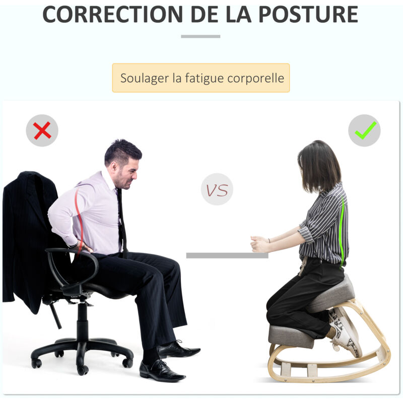 Tabouret ergonomique - siège assis à genoux - chaise à genoux