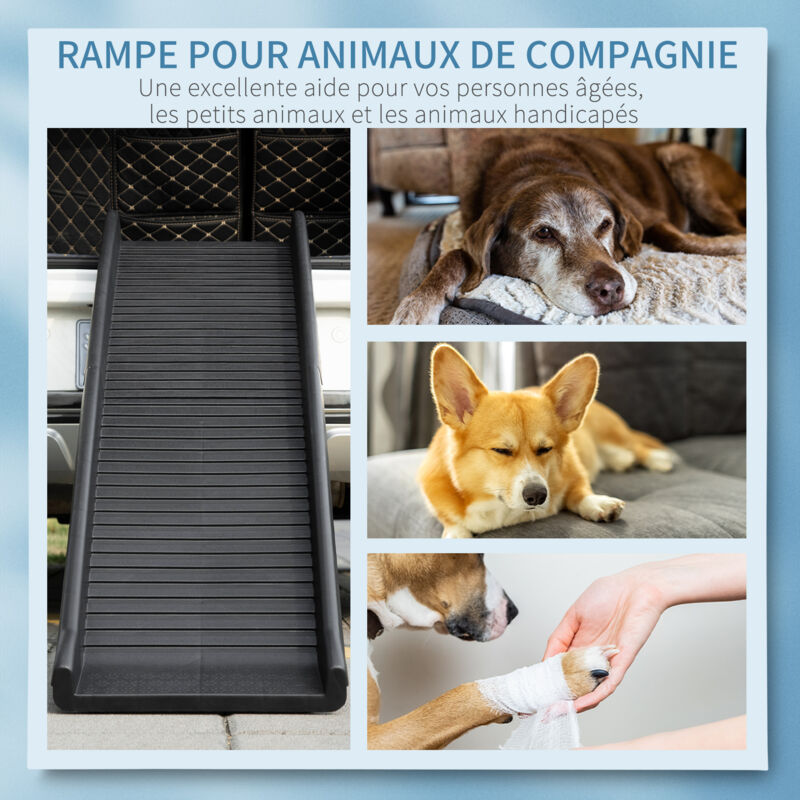 PawHut Rape Pliable pour Chiens légère pour Voiture Facile à PawHut Rape Pliable pour Chiens légère pour Voiture Facile à
