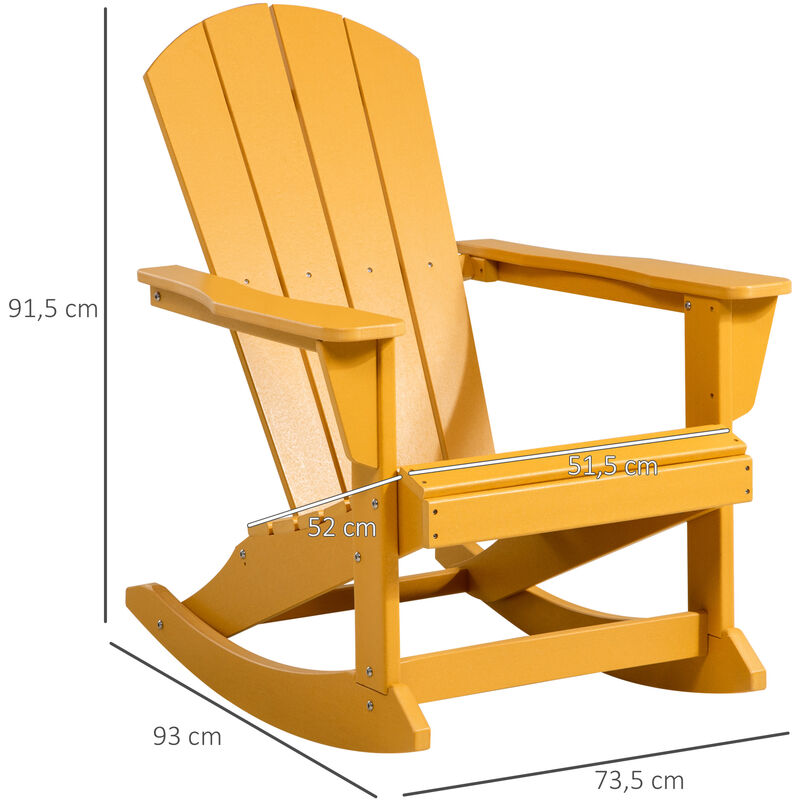 Fauteuil à Bascule Pliable Outsunny - 94x64x110 Cm - Textilène Gris Chiné - Acier Époxy