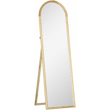 HOMCOM Miroir à pied inclinaison réglable - miroir enfant - design