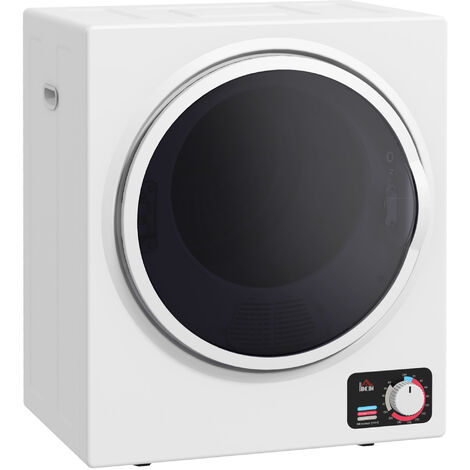 Homcom – Séchoir linge portable 850W – Capacité 33L – 5 modes de séchage – Installation murale ou à poser – Filtre 2 couches – Blanc