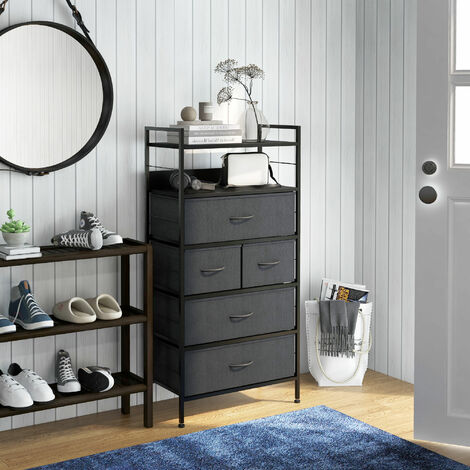 Commode Avec Poches Et Crochets LYNCOHOME Commode Avec Tiroirs En Tissu - Commode Avec 9 Tiroirs En Meuble Rangement Salon Couloir Commode Avec Poches Et Crochets LYNCOHOME Commode Avec Tiroirs En Tissu - Commode Avec 9 Tiroirs En Meuble Rangement Salon Couloir