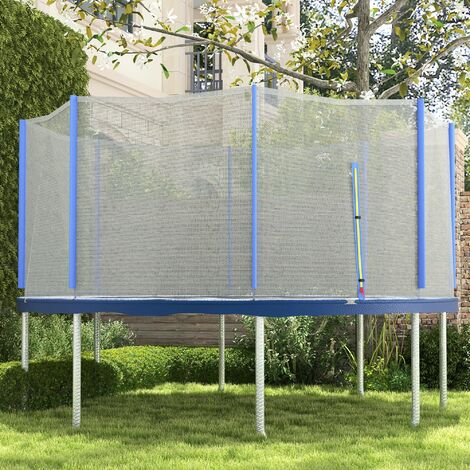 8/10x embouts de protection pour poteaux filet trampoline, 25mm, bleu