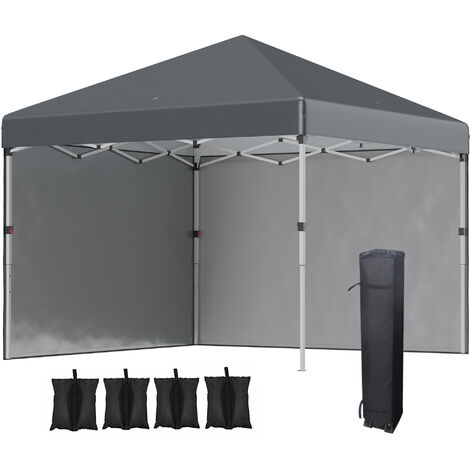 Tonnelle barnum pop-up UV 30+ sac transport inclus anthracite
