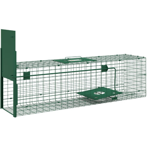Piège Intérieur Extérieur Piège à Rats FORMIZON 41x14x11 Cm - Cage Capture Humaine Réutilisable - 2 Entrées Pour Souris/Mulots Cage Capture Animaux