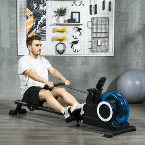 Rameur D'appartement HOMCOM Avec écran LCD - Fitness Et Cardio à La Maison